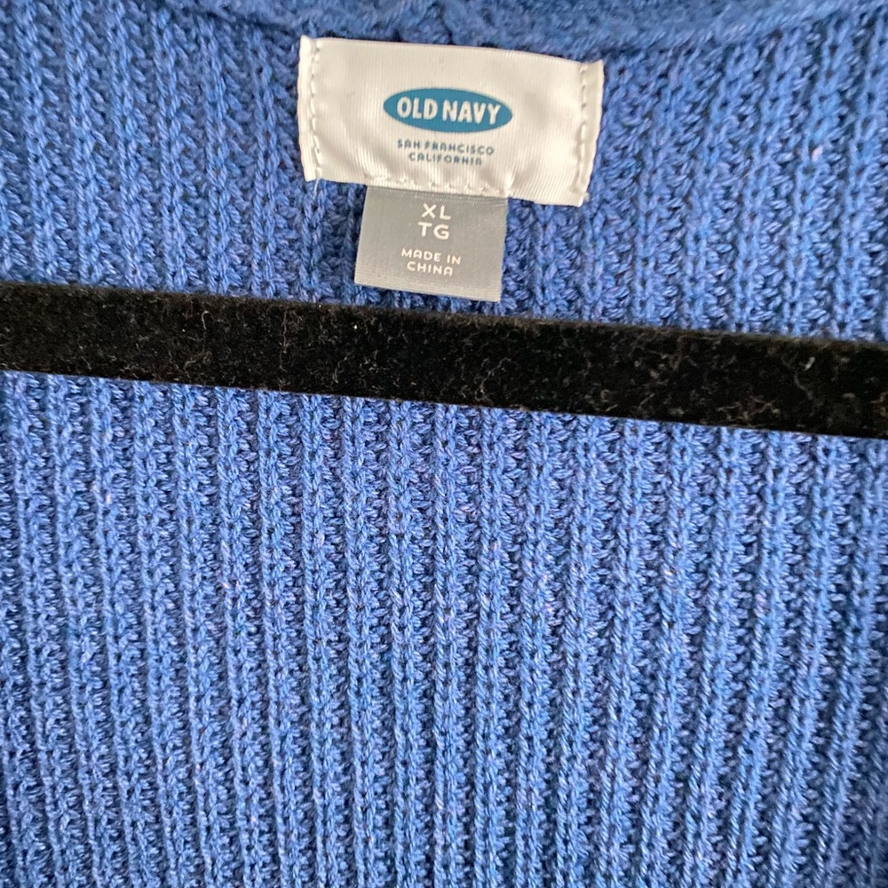 Old Navy Blue Knit Cardigan - Size XL - Picture 2 of 2
